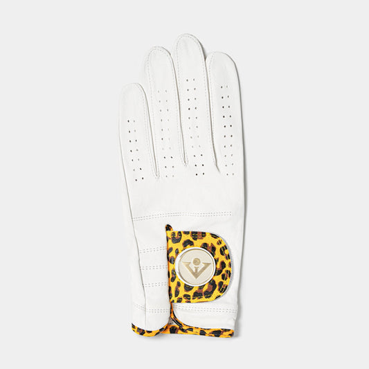 Chelsea Cheetah | Women's White Golf Glove