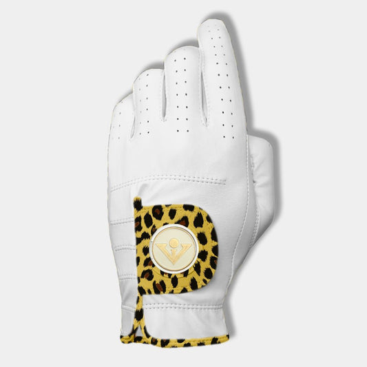 Chelsea Cheetah | Women's White Golf Glove