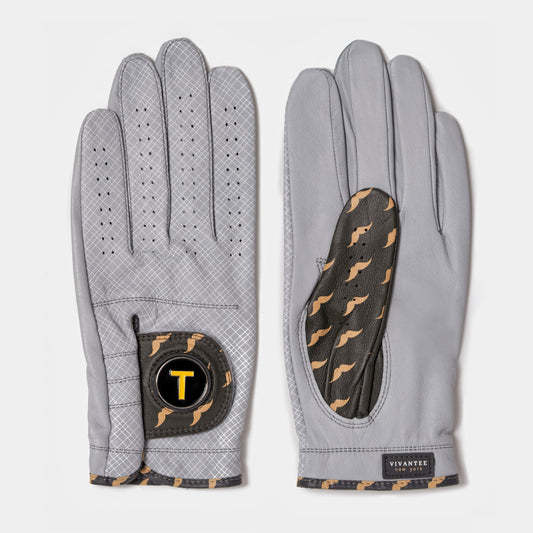 Wooly-Burg | Men's Mustache Patterned Golf Glove