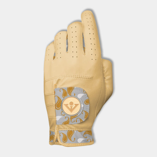 Park Paisley | Women's Gold Golf Glove